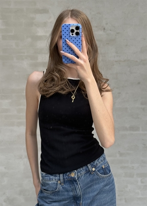 NPS kontrast tank top Black/Ecru Nørgaard På Strøget